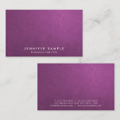 Carte De Visite Salon professionnel Elégant Couleur Moderne Créati (Devant / Derrière)