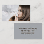 Carte De Visite Salon professionnel élégant de coiffeur (Devant / Derrière)