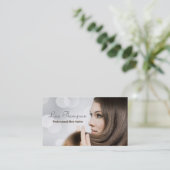 Carte De Visite Salon professionnel élégant de coiffeur (Debout devant)