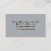 Carte De Visite Salon professionnel élégant de coiffeur (Dos)