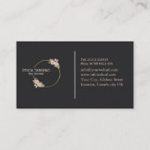 Carte De Visite Salon professionnel moderne élégant pour ongles (Dos)