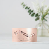 Carte De Visite Salon professionnel Nails Manicurist Rose Gold (Debout devant)