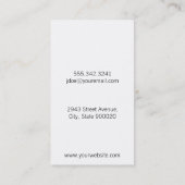 Carte De Visite Salon Shears | Blanc (Dos)