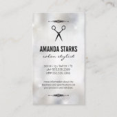 Carte De Visite Salon Shears | Bokeh Sparkle Arrière - plan (Devant)