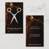 Carte De Visite Salon Shears | Shimmer (Devant / Derrière)