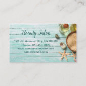 Carte De Visite Salon SPA de massothérapie de plage (Dos)