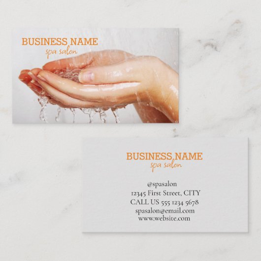 Carte De Visite Salon spa, spa (Devant / Derrière)