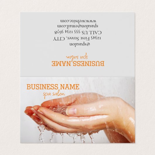 Carte De Visite Salon spa, spa (Extérieur déplié)
