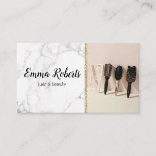 Carte De Visite Salon Spécialiste Coiffure & Beauté Coiffeur Barbi