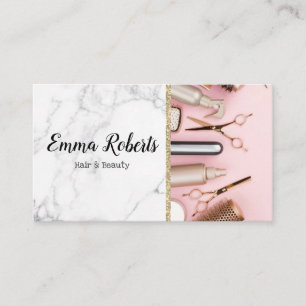 Carte De Visite Salon Spécialiste Coiffure & Beauté Coiffeur Barbi