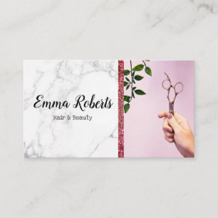 Carte De Visite Salon Spécialiste Coiffure & Beauté Coiffeur Barbi