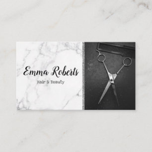 Carte De Visite Salon Spécialiste Coiffure & Beauté Coiffeur Barbi