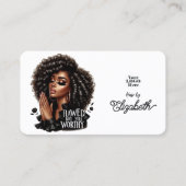 Carte De Visite Salon Spirituel De Cheveux "Malade Mais Encore Dig (Devant)