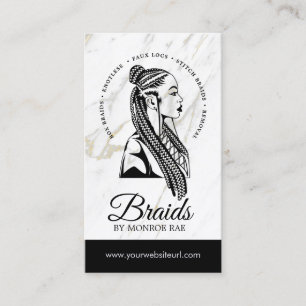 Carte De Visite Salon Styliste Hair Braider Braids 