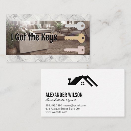 Carte De Visite Salon | Touches de la maison | Logo du détaillant (Devant / Derrière)