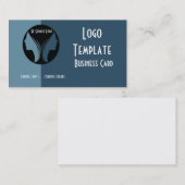 Carte De Visite Salon, Visages papillon ou Logo du Thérapiste (Devant / Derrière)