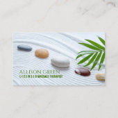 Carte De Visite Salon Zen SPA Aromathérapie Massage Thérapiste (Devant)