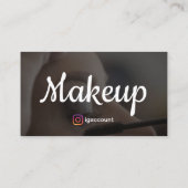 Carte De Visite Salons de beauté Artiste maquillage esthétique (Dos)