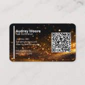 Carte De Visite Salons de beauté professionnel QR Code Nail Tech (Devant)