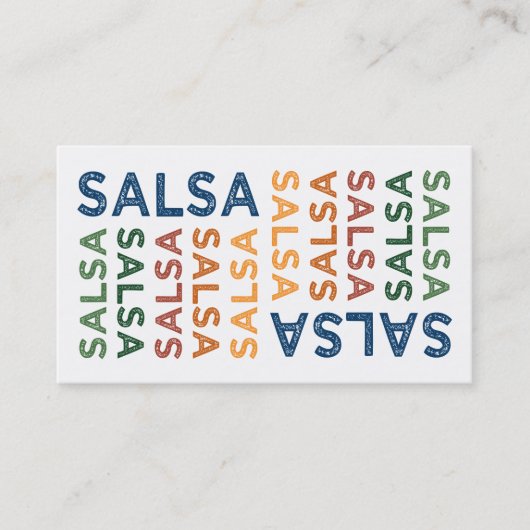 Carte De Visite Salsa Cute (Devant)