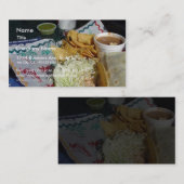 Carte De Visite Salsa de Mexicain de nourriture de taco de (Devant / Derrière)