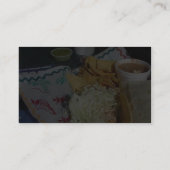 Carte De Visite Salsa de Mexicain de nourriture de taco de (Dos)