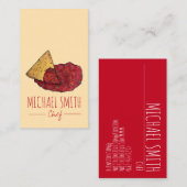 Carte De Visite Salsa De Tomate Chaude Maison Canning De La Maison (Devant / Derrière)