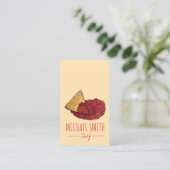 Carte De Visite Salsa De Tomate Chaude Maison Canning De La Maison (Debout devant)