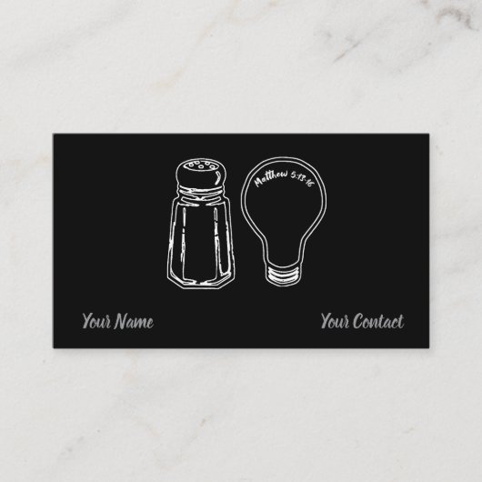 Carte De Visite Salt & Light (Devant)