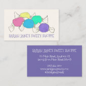Carte De Visite Saltwater Taffy Candy Boardwalk Sweets (Devant / Derrière)