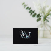 Carte De Visite Salty Like Normal Saline Nursery Paramedy (Debout devant)