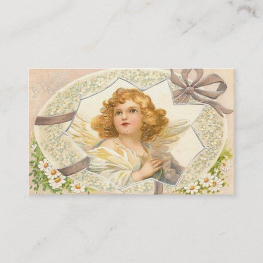 Carte De Visite Salutation aux anges des oeufs de Pâques (Devant)