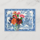 Carte De Visite Salutations Blue Willow (Devant)