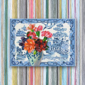 Carte De Visite Salutations Blue Willow