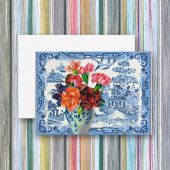 Carte De Visite Salutations Blue Willow