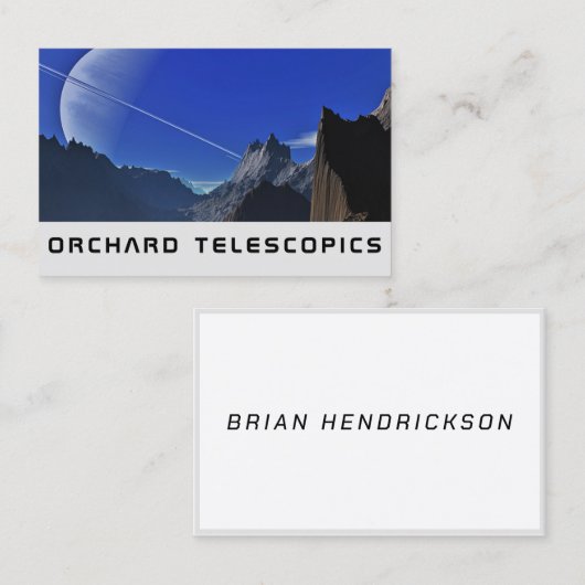 Carte De Visite Salutations d'un autre monde (Devant / Derrière)