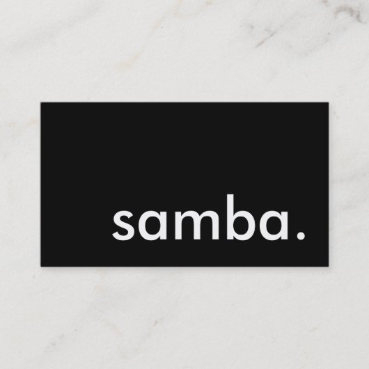 Carte De Visite samba. (Devant)