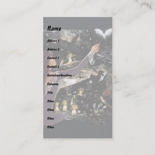 Carte De Visite Samhain Mystique ! (Devant)