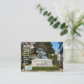 Carte De Visite Samurai Kamakura Gongoro Kagemasa Kabuki Statue (Debout devant)