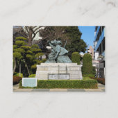 Carte De Visite Samurai Kamakura Gongoro Kagemasa Kabuki Statue (Dos)