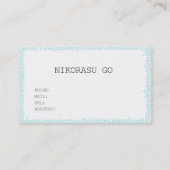 CARTE DE VISITE SAND BEACH (Dos)