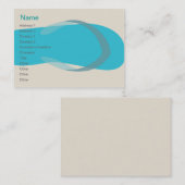 Carte De Visite Sandal Bleu - Chubby (Devant / Derrière)