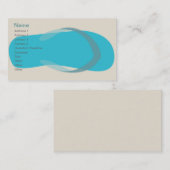 Carte De Visite Sandal Bleu - classique (Devant / Derrière)