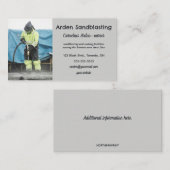 Carte De Visite Sandblasting modifiable (Devant / Derrière)