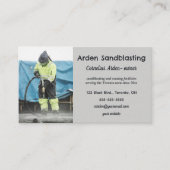 Carte De Visite Sandblasting modifiable (Devant)