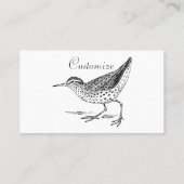 Carte De Visite Sandpiper Shorer Thunder_Cove (Dos)