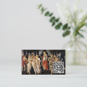Carte De Visite Sandro Botticelli - La Primavera - QR Code (Debout devant)