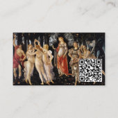 Carte De Visite Sandro Botticelli - La Primavera - QR Code (Devant)