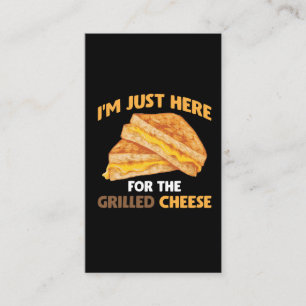Carte De Visite Sandwich Au Fromage Grillé Au Fromage Au Poivre Am