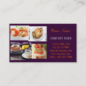 Carte De Visite sandwich burger de boeuf poulet chef privé traiteu (Devant)